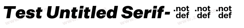 Test Untitled Serif字体转换